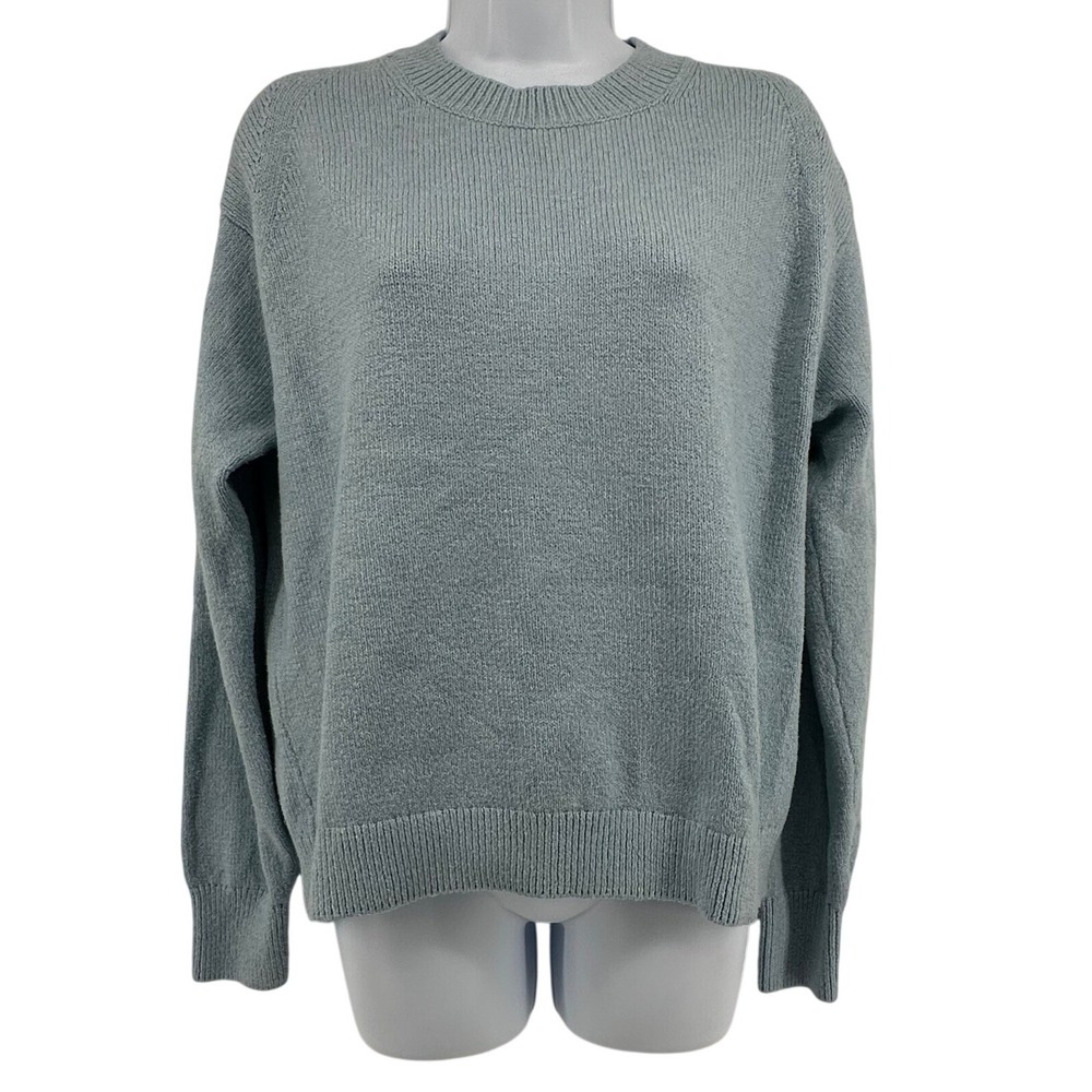 Banana Republic Crewneck Sweater Mens S Light Blue Coastal Preppy Cotton Blend